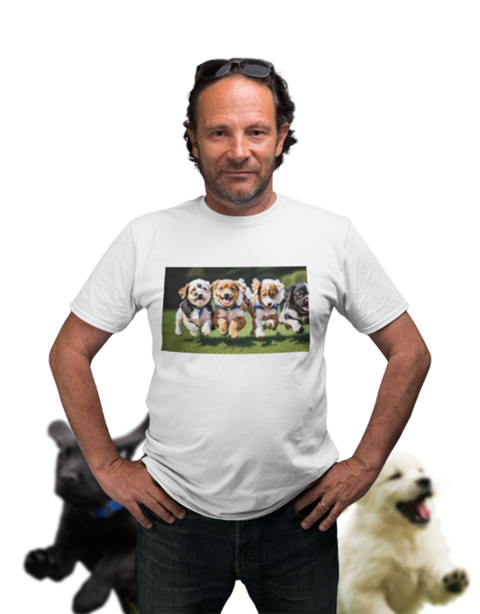 Tee-shirt chiots mignons