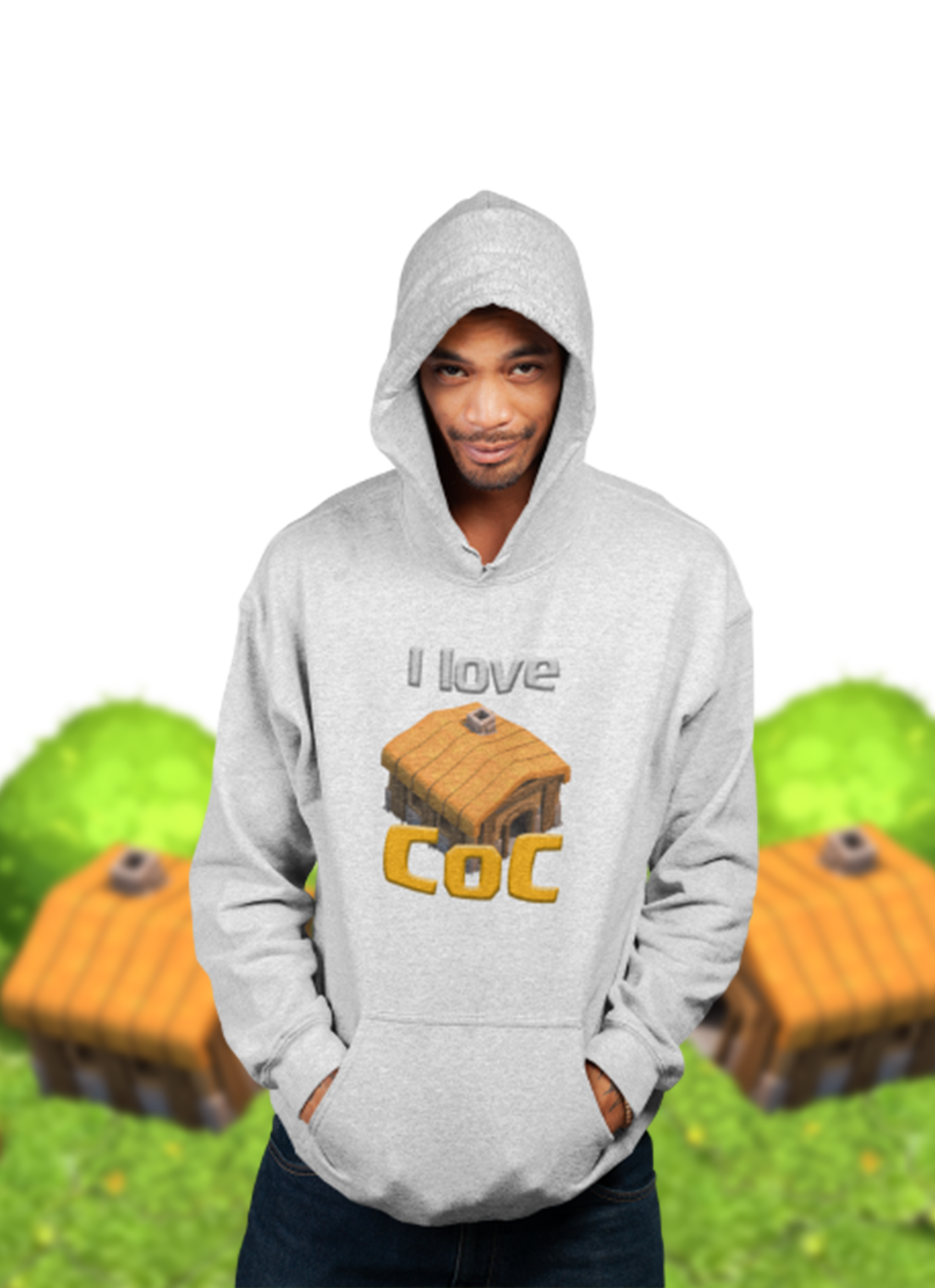 Sweat à capuche J'aime COC
