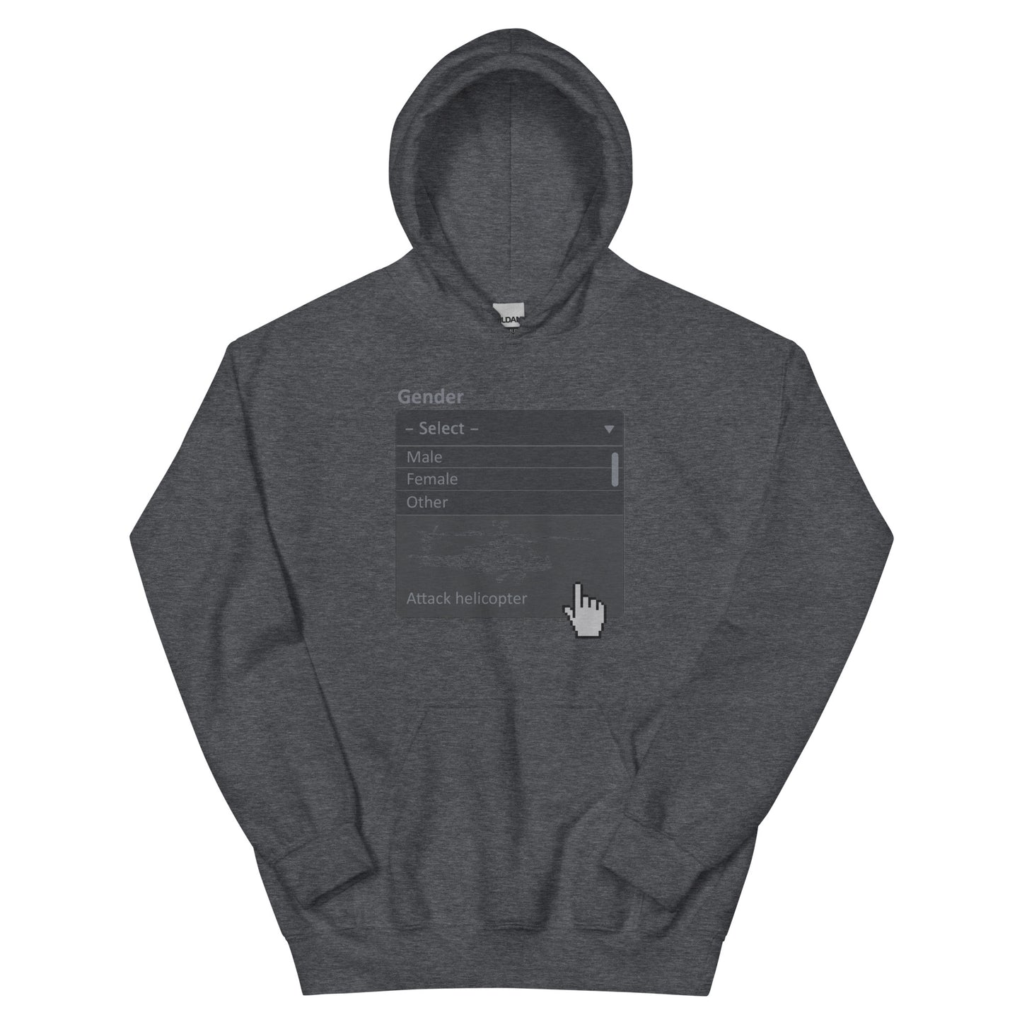 Attack Helicopter Gender Hoodie