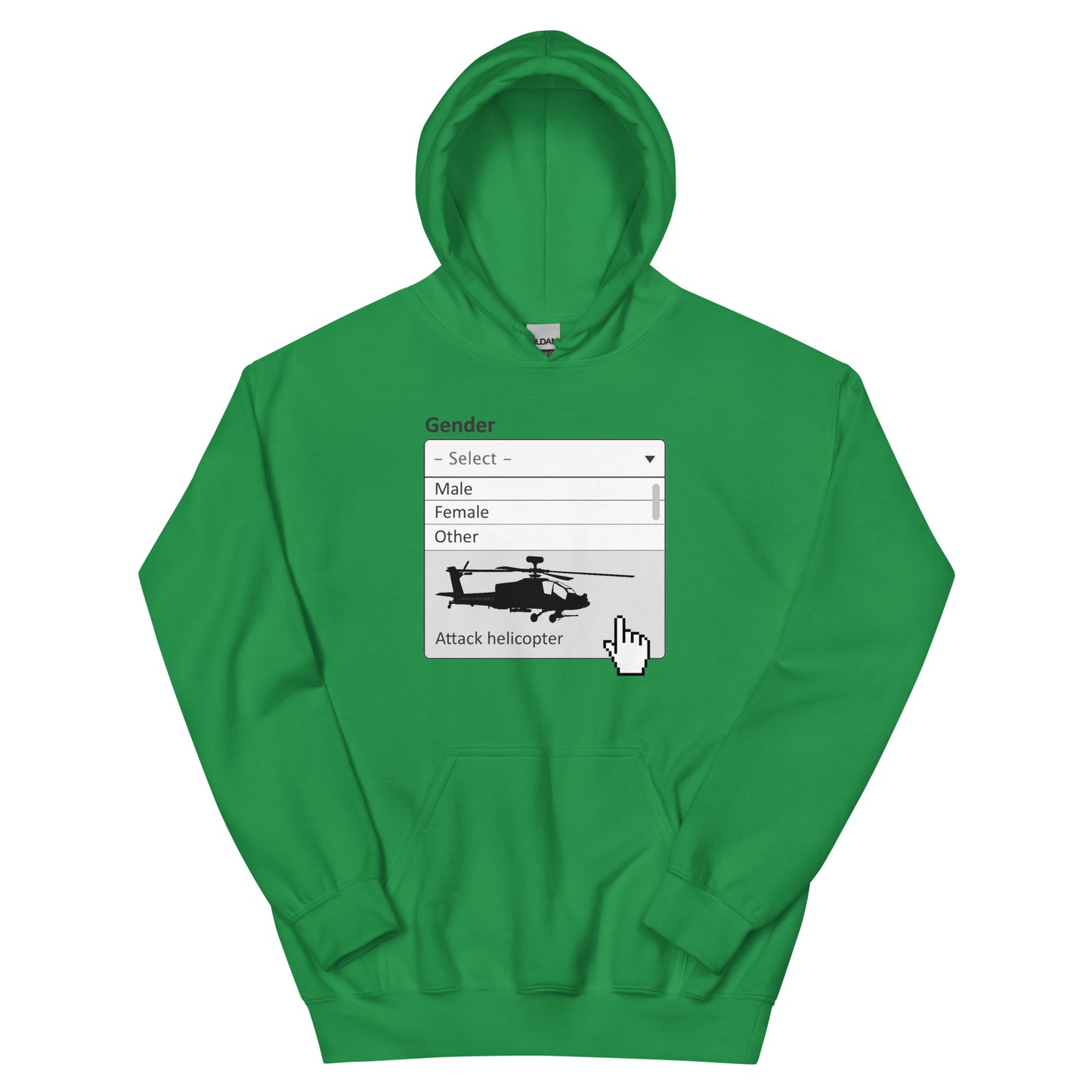 Attack Helicopter Gender Hoodie