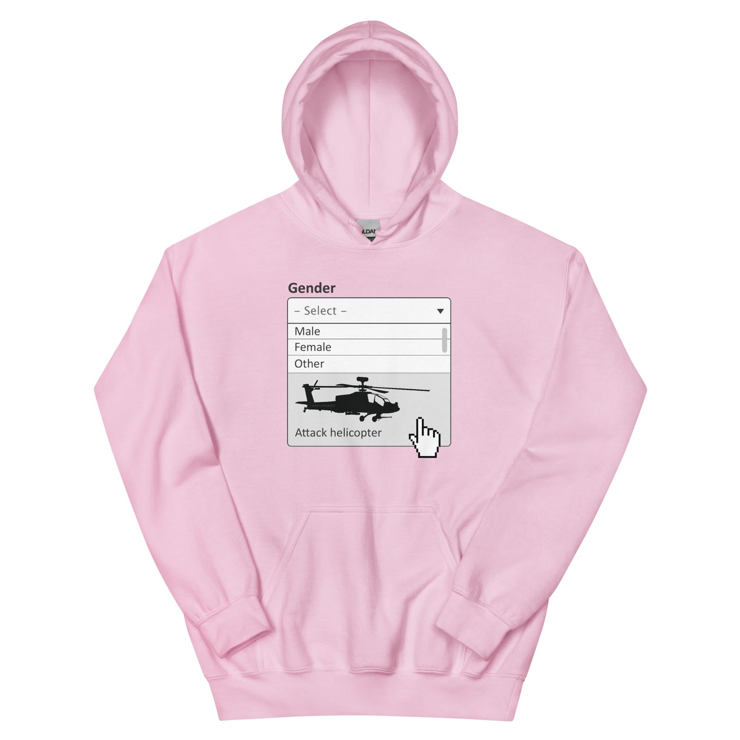 Attack Helicopter Gender Hoodie