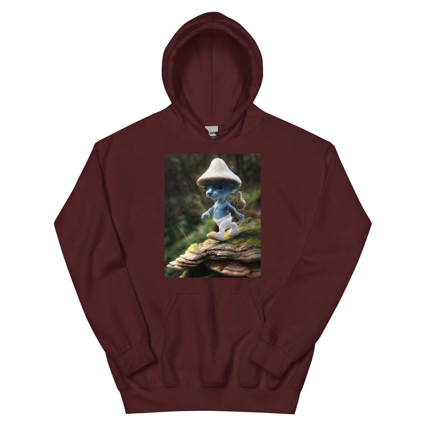 Bluza z kapturem i kotem Smerf
