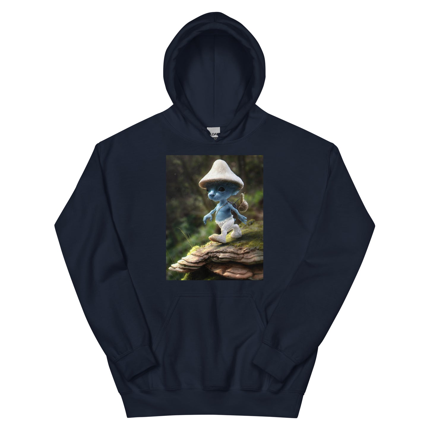 Bluza z kapturem i kotem Smerf