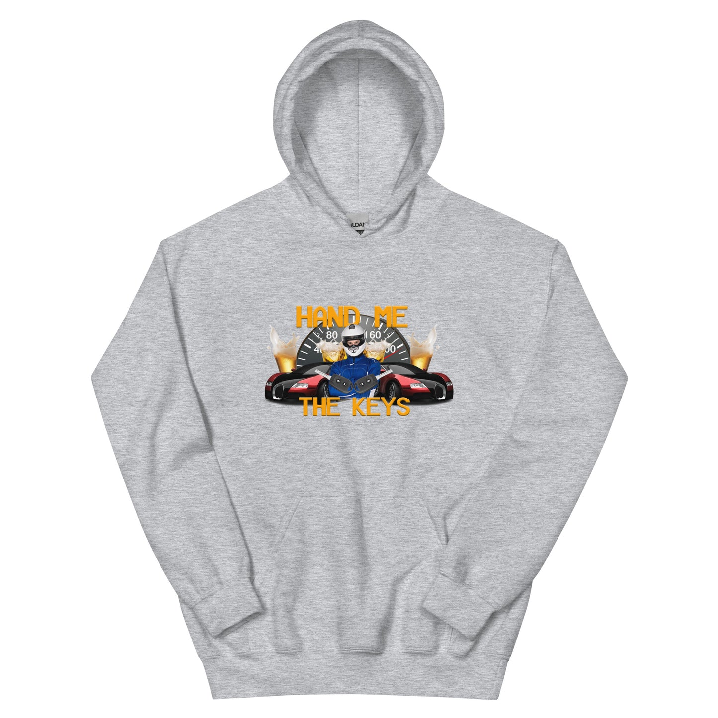 Bluza z kapturem „Podaj mi klucze”.