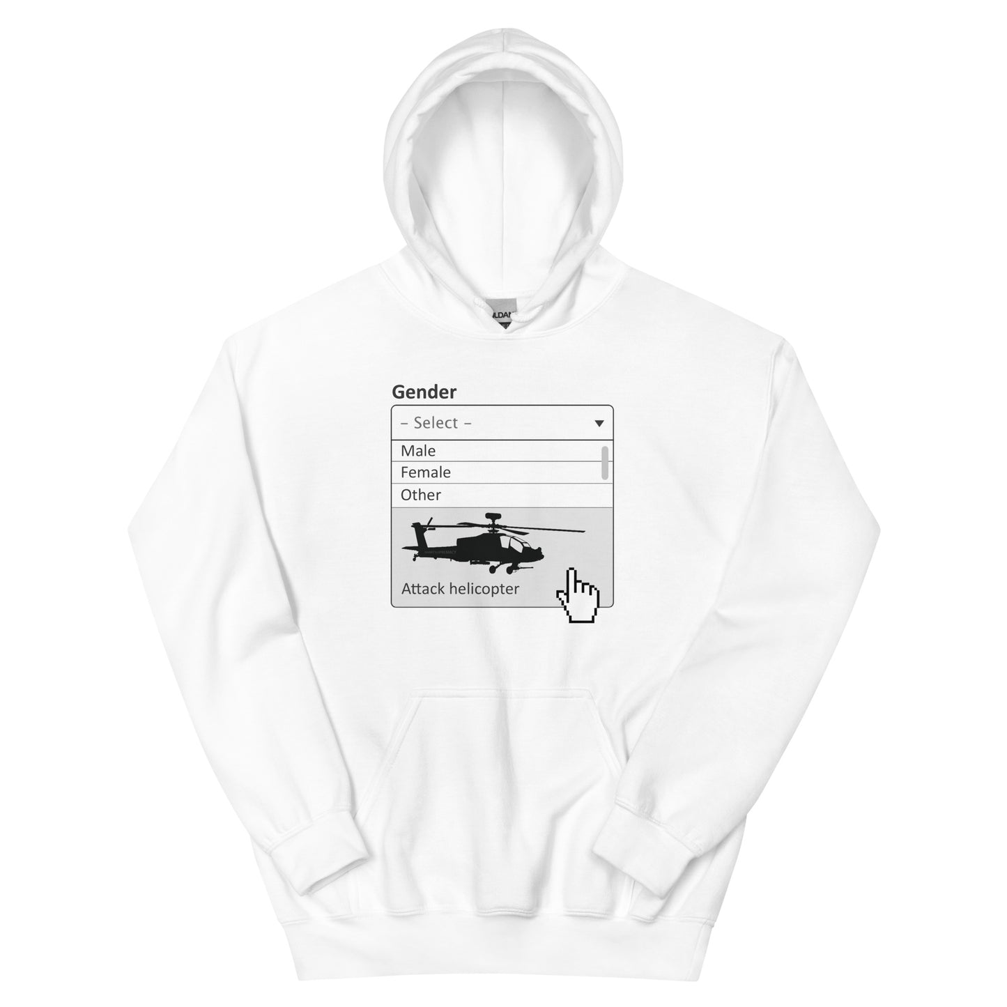 Attack Helicopter Gender Hoodie